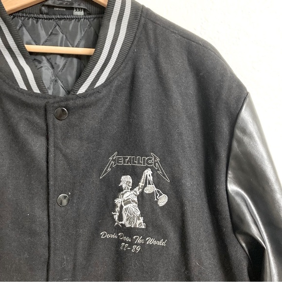 Metallica Embroidered Varsity Jacket, Size XXL - Picture 2 of 7